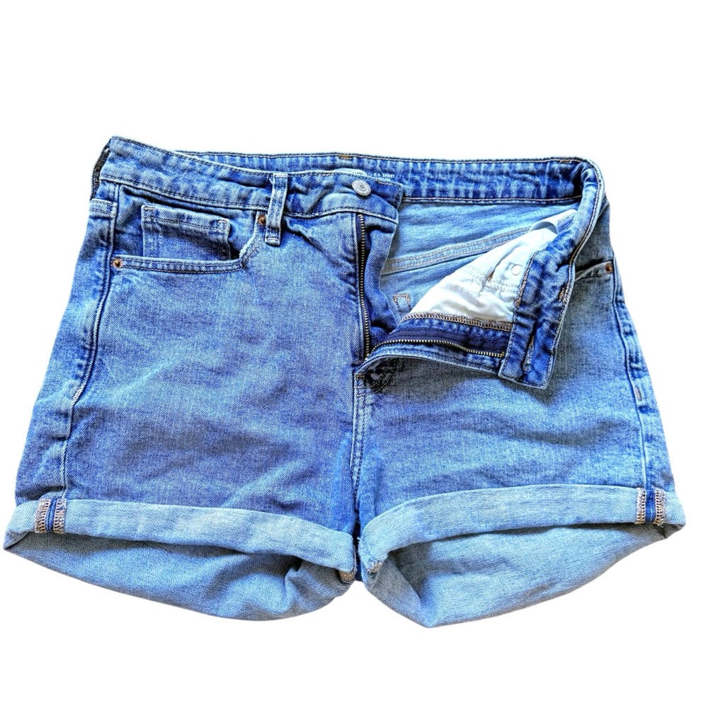 Old Navy Blue Jean O.G. High Rise Cuffed Hem Short